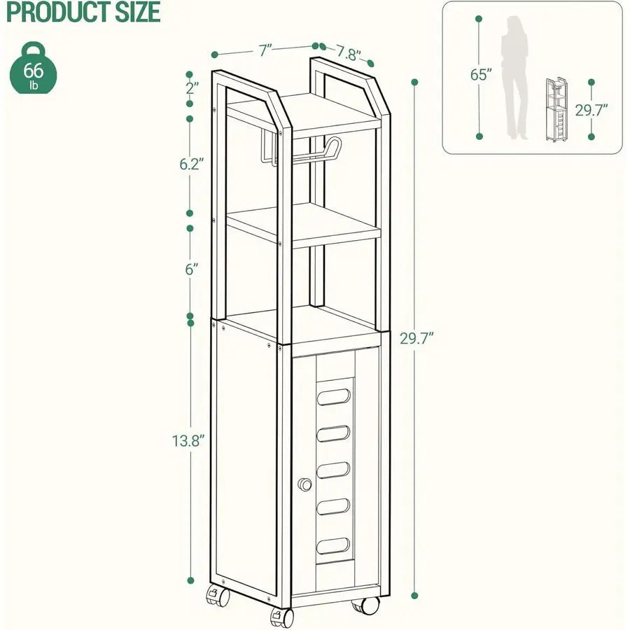 Storage Cabinet for Kitchen and Toilet
