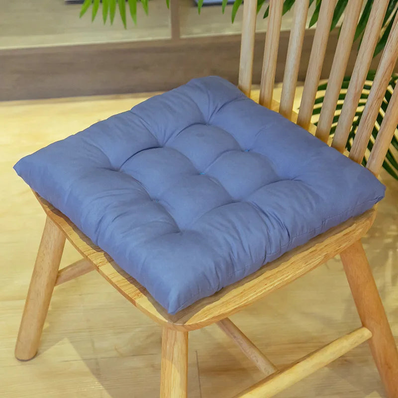 Chair Pads Cushions for Dining Chairs with Ties Square Floor Pillows
