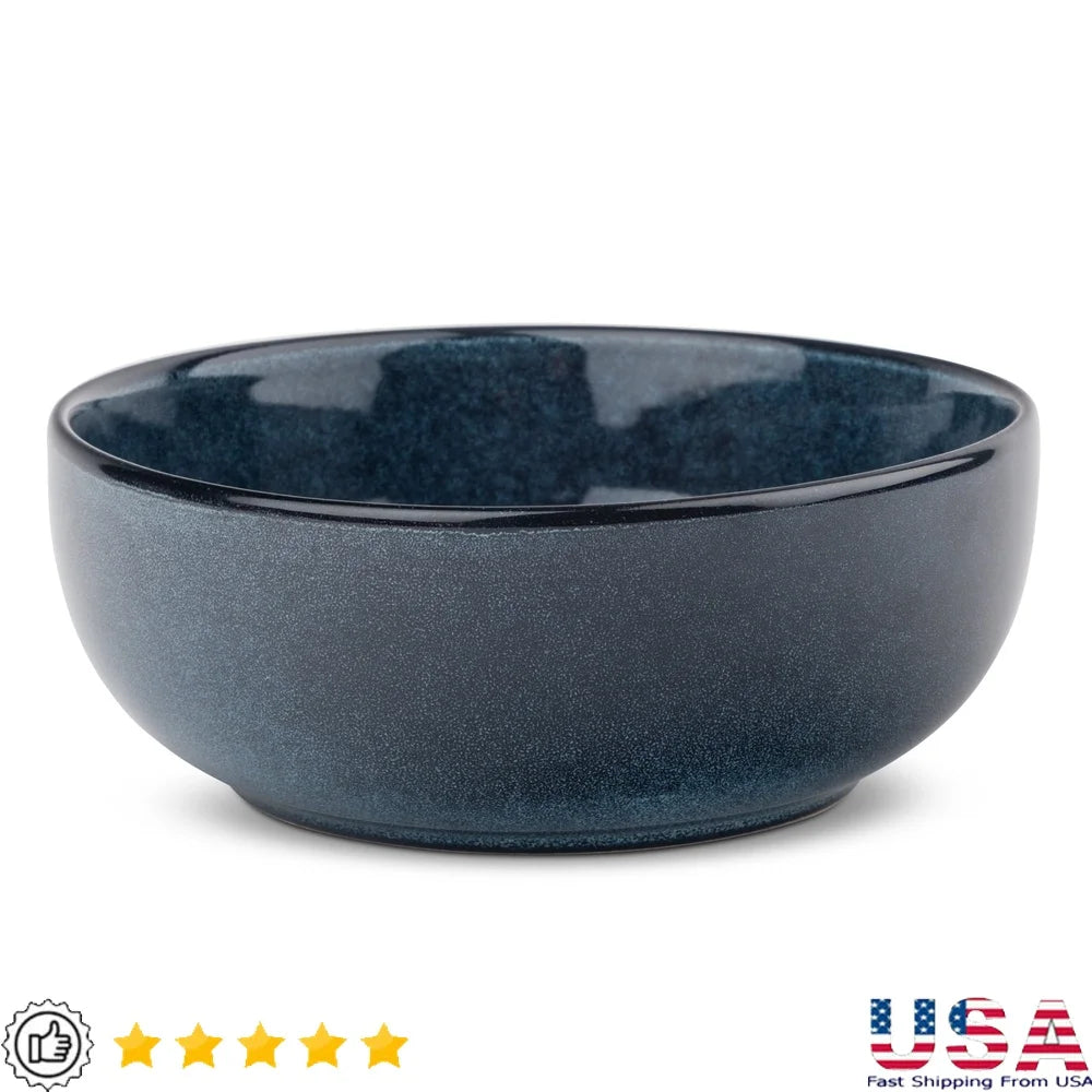 Stoneware Ceramic Bowl Dishwasher Microwave Safe Durable Kitchen Essential