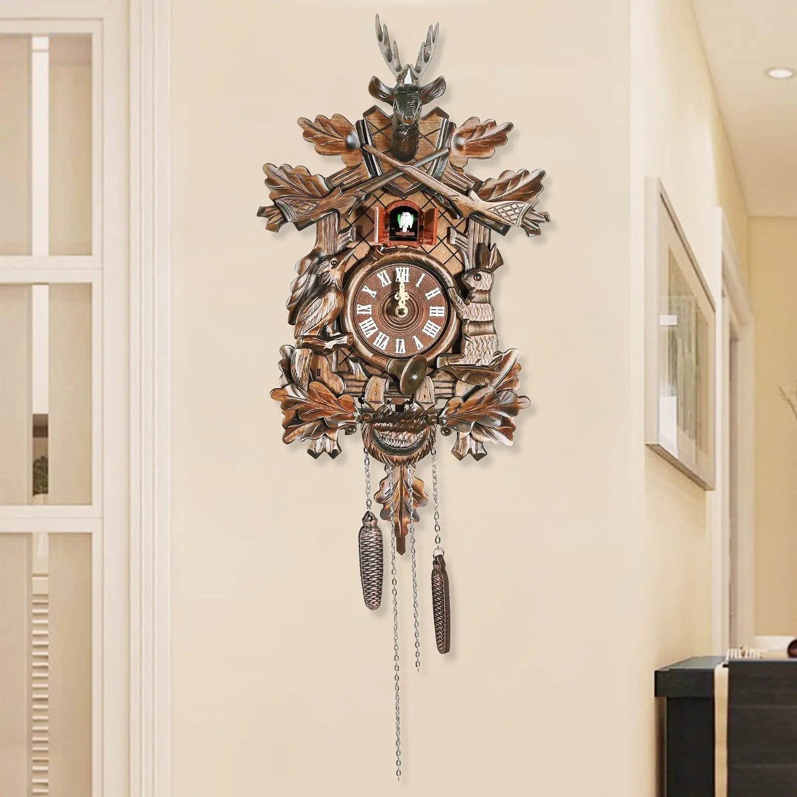 Cuckoo Wall Clock for Living Room, Bedroom, Study, Office, Gift