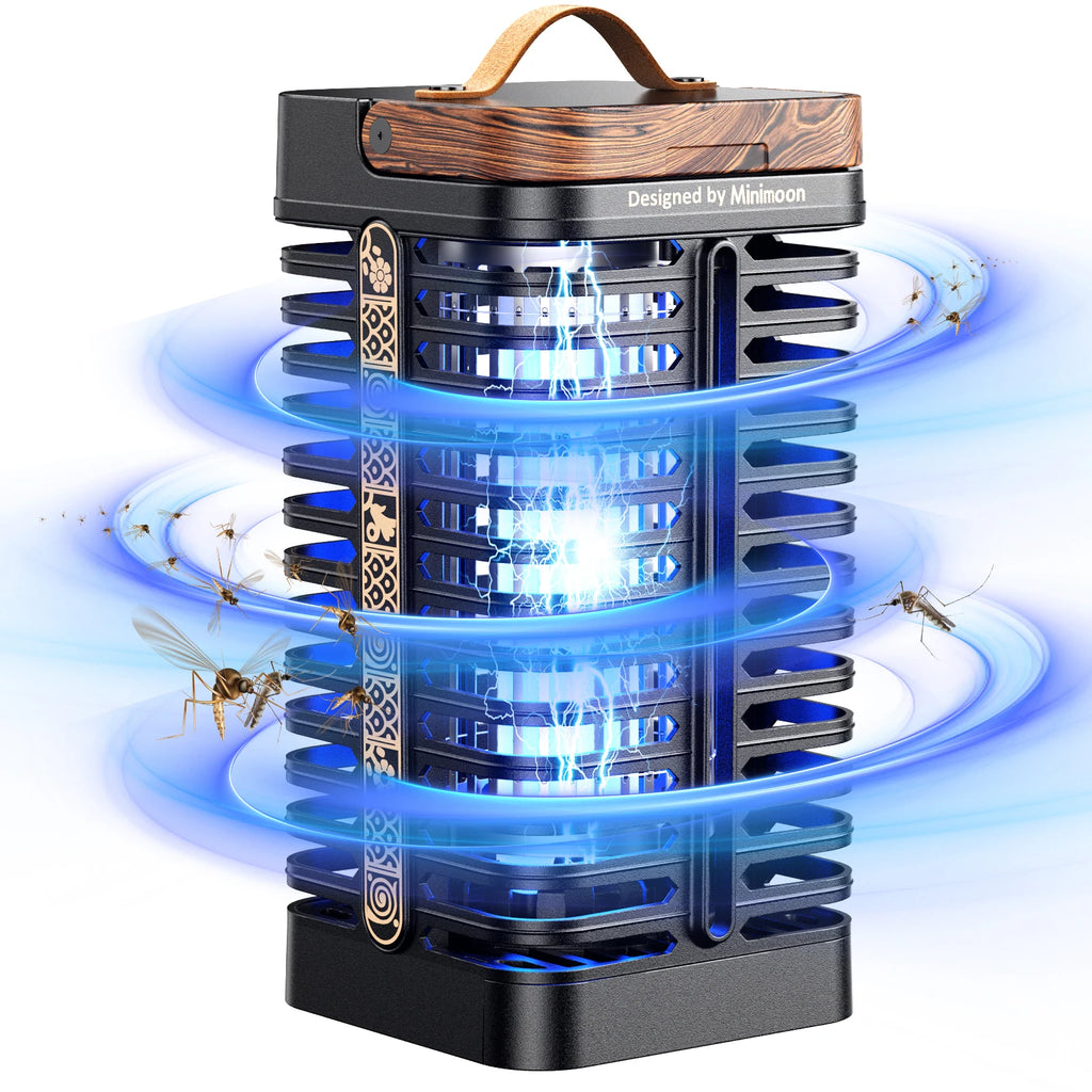 Minimoon Bug Zapper Outdoor Mosquito Zapper with Dual LED Light