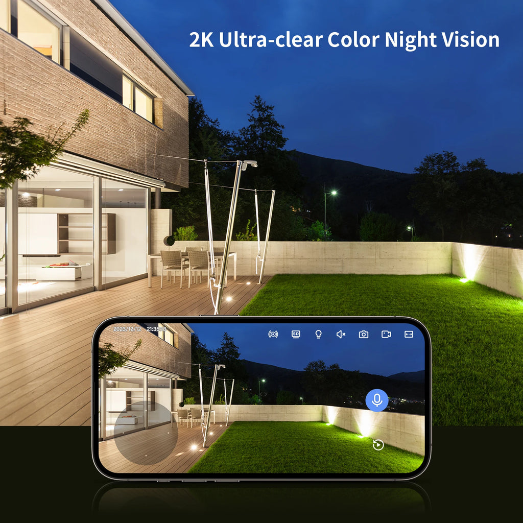Jennov Outdoor/Indoor Security Cameras 2K Wireless