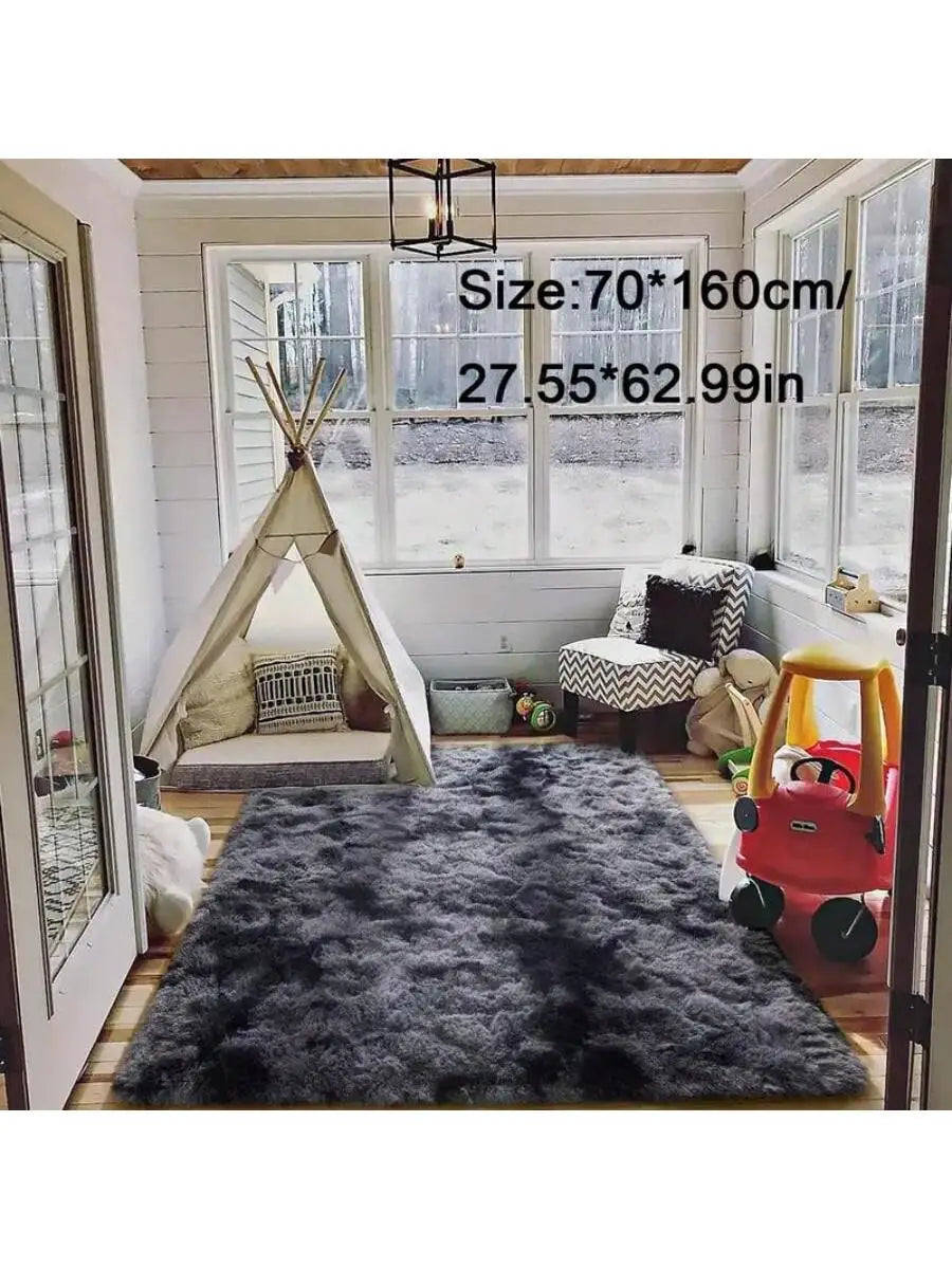 Cute Fluffy Rug - Ultra-Grip Non-Slip Backing, Effortlessly Easy to Clean