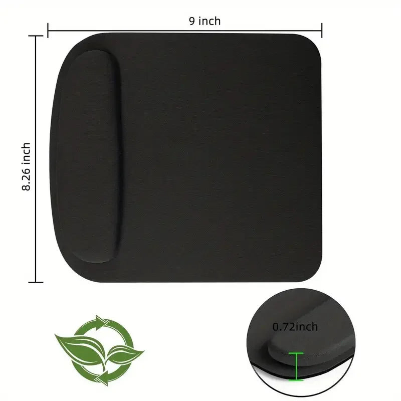 9x8.26in Ergonomic Mouse Pad with Wrist Rest