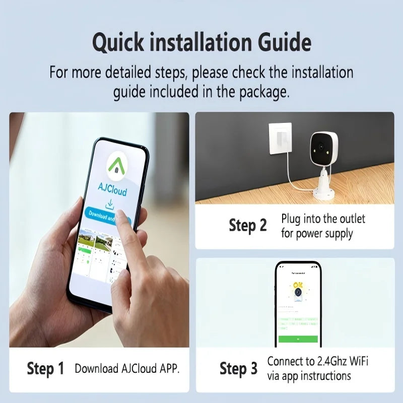 Jennov Outdoor/Indoor Security Cameras 2K Wireless