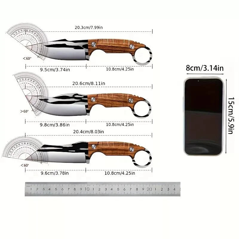 3pcs Multipurpose Knife Set, Outdoor Bone Removal Special Knife