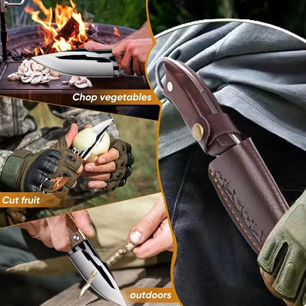 3pcs Multipurpose Knife Set, Outdoor Bone Removal Special Knife