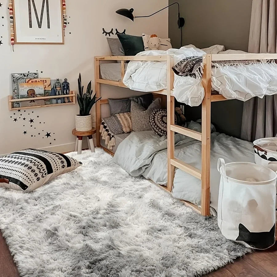 Cute Fluffy Rug - Ultra-Grip Non-Slip Backing, Effortlessly Easy to Clean