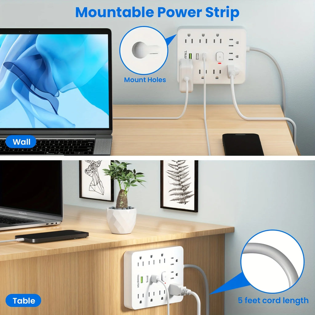 Power Strip Power Outlet with Surge Protector