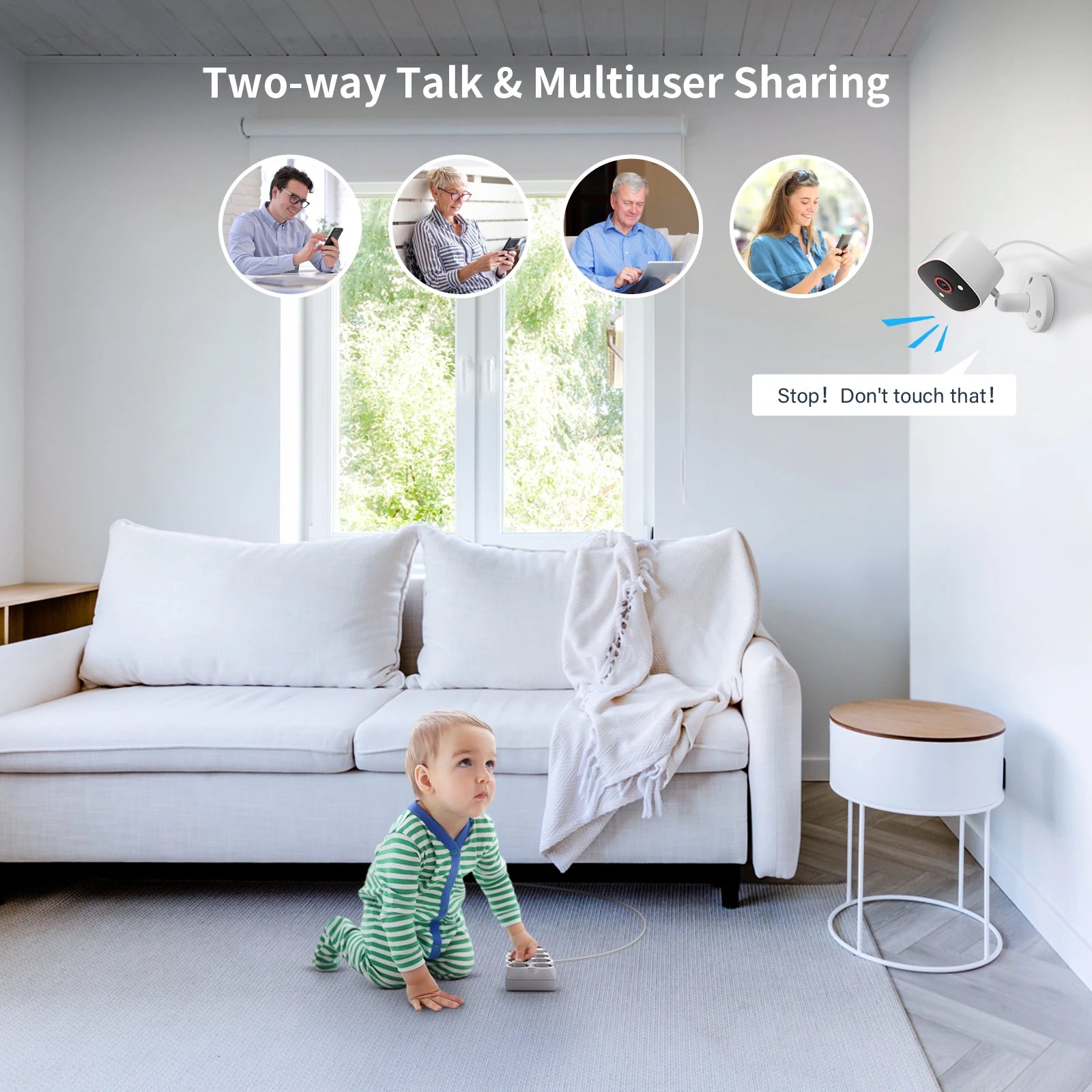 Jennov Outdoor/Indoor Security Cameras 2K Wireless