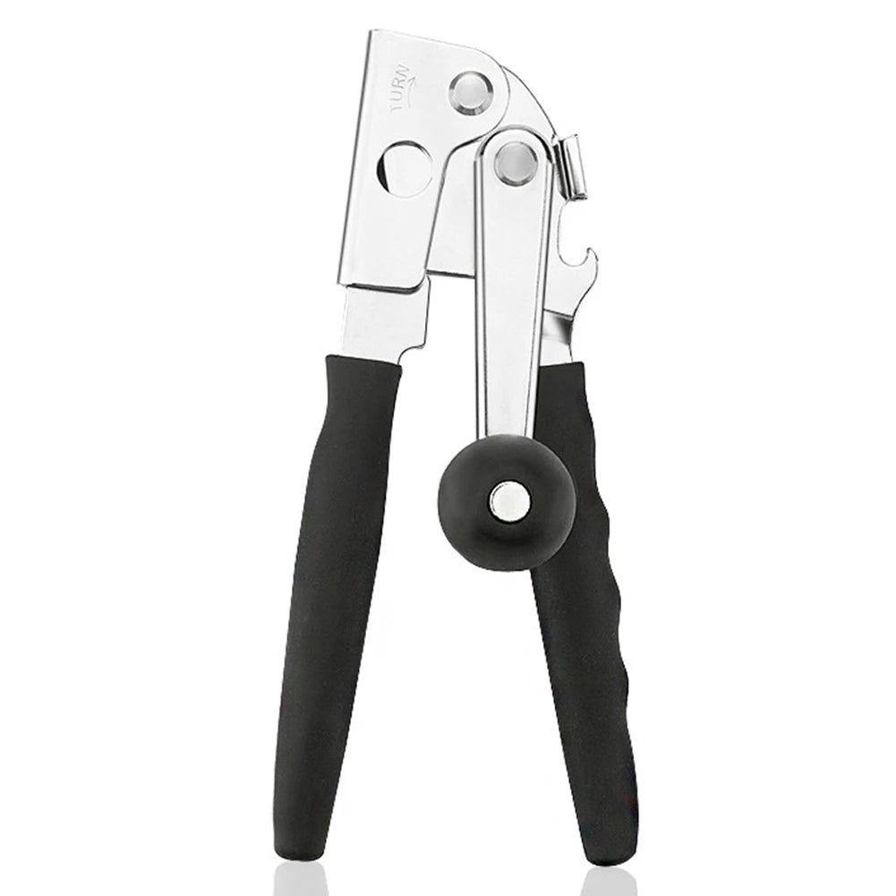 Stainless Steel Can Opener Razor Sharp Bottle Opener Soft Ergonomic Handle Manual Can Opener for Multifunctional Kitchen Tool