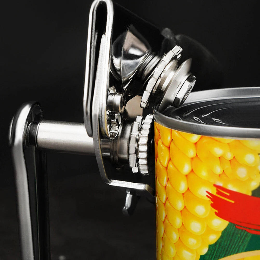 Stainless Steel Can Opener Razor Sharp Bottle Opener Soft Ergonomic Handle Manual Can Opener for Multifunctional Kitchen Tool