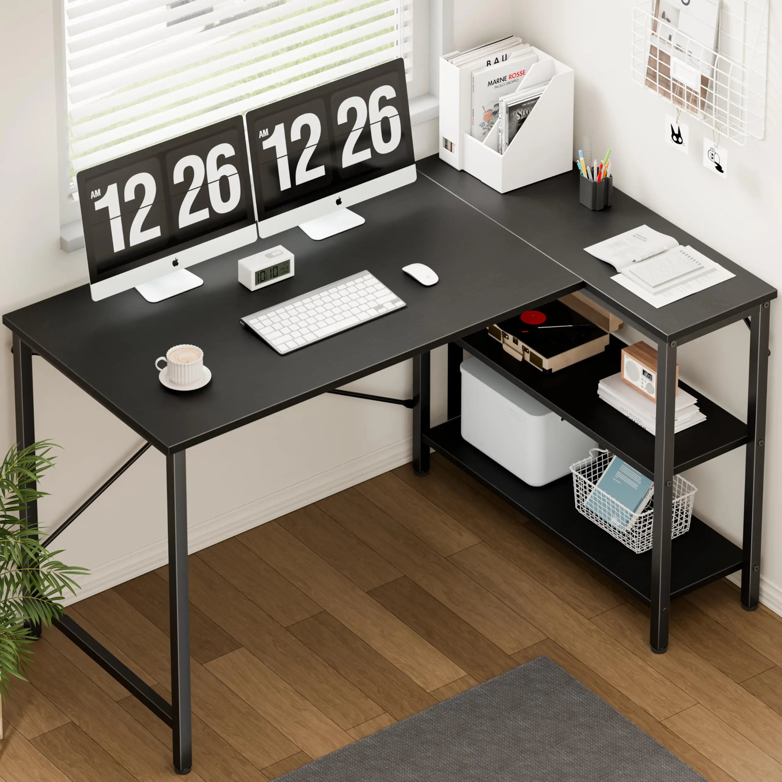 L Shaped Desk 47 Inch Computer Desk Gaming Furniture Corner Desks Home Office