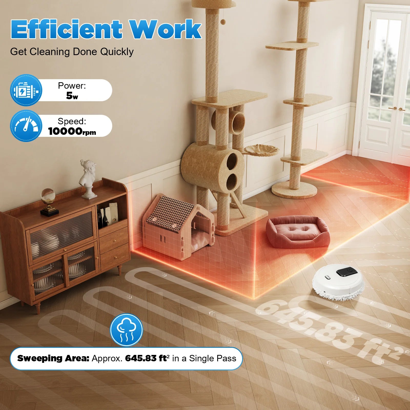 Sweeping Robot Wet and Dry Intelligent Mopping Cleaner